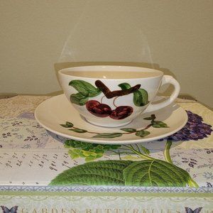 Vintage Orchard Ware Cherry Tea/Coffee Cup and Saucer Set
